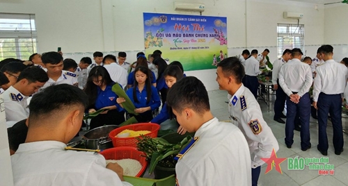 Hải đoàn 21 (Vùng Cảnh sát biển 2): Hội thi “Gói và nấu Bánh chưng xanh”